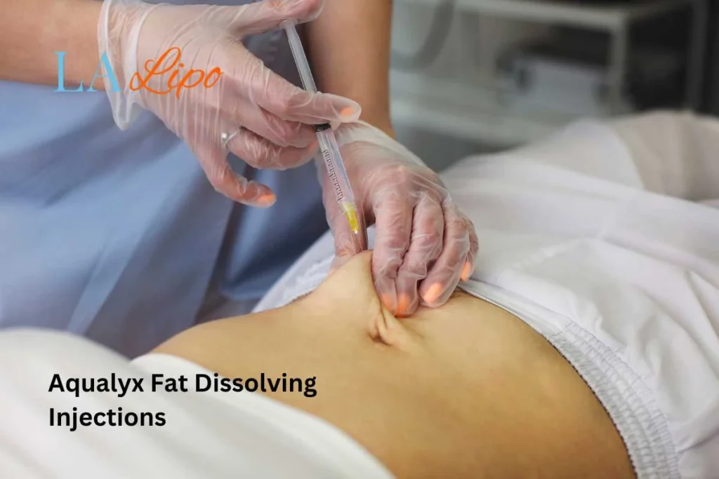 woman having fat dissolving injections Brighton and Hove in the stomach