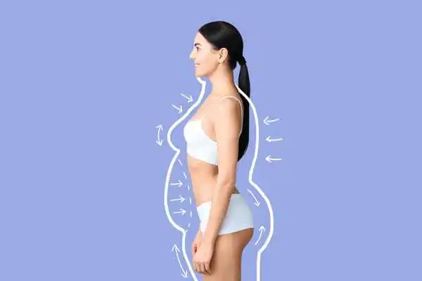 image of woman experiencing fat reduction treatment Brighton and Hove